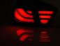 Preview: LED Lightbar Design Rückleuchten für BMW 3er E90 05-08 rot/klar mit LED Blinker